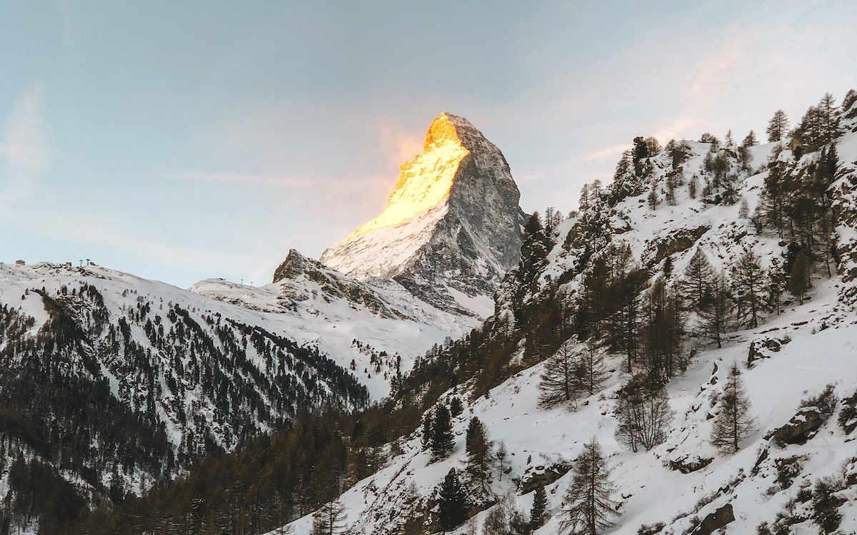 Photo: Vue de Zermatt. 